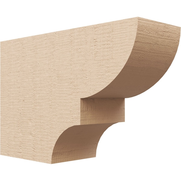 Ekena Millwork 4in. W x 8in. H x 12in. L Ridgewood Woodgrain TimberThane Rafter Tail, Primed Tan RFTUR04X08X12RIDRCPR - main